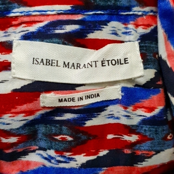 Isable Marant Etoile Multicolor Button Down Shirt - Picture 4 of 8